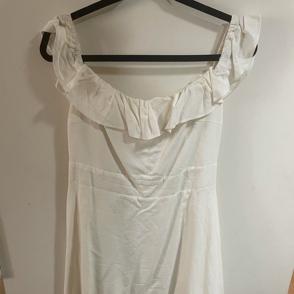 Zara white of shoulder dress